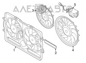 Audi A4 B8 08-16 2.0T Cooling Fan Computer