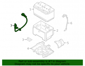 Negative terminal of battery Hyundai Sonata 15-19