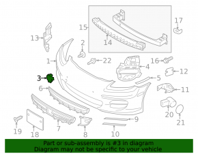 Porsche Panamera 10-13 Front Bumper Tow Hook Cap