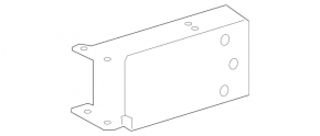 Front bumper reinforcement fang right Mercedes CLA 14-19