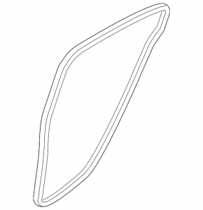 Door seal rear left Mazda 3 14-18 BM