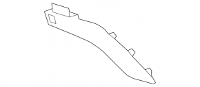 Mazda 6 17-front right side center console trim, black