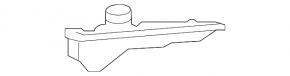 Front bumper mount bumper-wing right Jaguar F-Pace X761 17-20