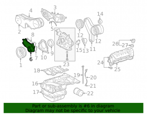 Timing Belt Guard Lower 3MZ-FE Lexus RX400h 06-09 Pokes