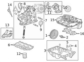 Intake manifold Acura MDX 14-20