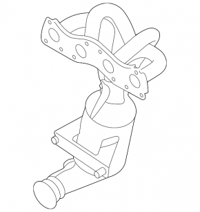 Exhaust manifold with catalytic converter for Mini Cooper Countryman R60 10-16