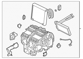 Heater assembly Infiniti QX50 19-25 2-zone climate