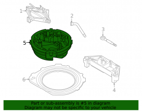 Foam plastic for Volvo XC40 19-25 tool for spare tire