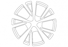 Wheel disk R18 Nissan Maxima A36 16-17 curb