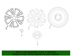 Wheel disk R18 Nissan Maxima A36 16-17 curb