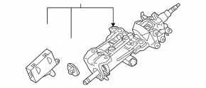 Lexus LX570 08-11 Steering Column