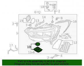 Left LED ignition unit for Audi Q3 83A 19-22