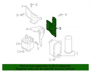 Auxiliary Cooling Pump Bracket for Audi E-Tron 19-23