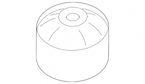 Front arm silent block rear Hyundai Sonata 11-15