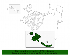 Large brake master cylinder reservoir for Kia EV6 22-24 with lid