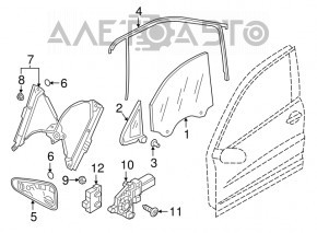Interior door panel rear left VW Tiguan 18-