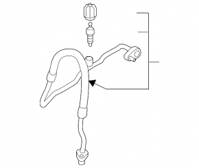 VW Jetta 19-26 2.0T R1234yf air conditioner compressor-heater hose