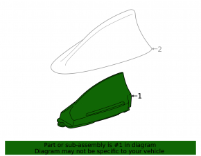 Antenna fin BMW 5 F10 09-16