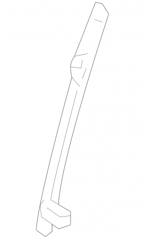 Front left door glass guide for Lexus LS460 LS600h 07-17