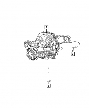 Rear differential gearbox Dodge Challenger 15-15 5.7