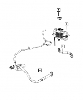 Expansion tank cooling Jeep Cherokee KL 19-21 3.2 without cap