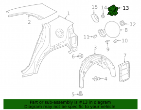 Lexus UX200 Fuel Door Lock 19-