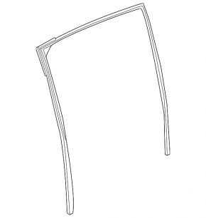 Rear right glass seal Nissan Sentra 20-24