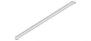 Inner glass seal for rear left door Kia Forte 19-24 4d