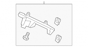 Front bumper mount wing left Chevrolet Equinox 18-21