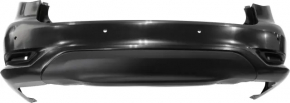 Bare rear bumper Infiniti JX35 QX60 16-rest, black KH3, without parking sensors, paint peeled off