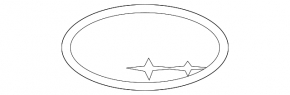Subaru Outback 10-14 tailgate emblem