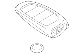 Hyundai Sonata 20-23 7 button key, with Digital Key, auto parking
