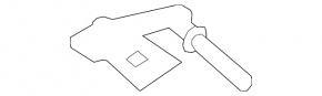 Washer reservoir neck for Porsche Macan 15-18 with cap