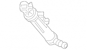 Left headlight washer nozzle Mercedes W166 ML 12-15