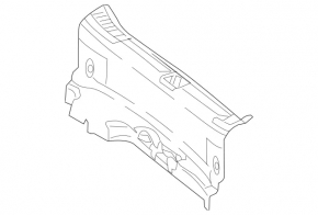 Mercedes W213 E 17-23 trunk opening trim black