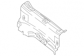 Mercedes W213 E 17-23 trunk opening trim black