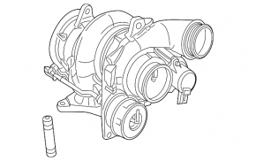 Turbocharger complete with manifold Mercedes GLA 14-20 2.0