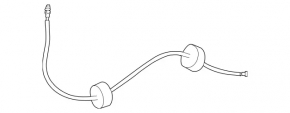 Small rear left door lock cable Mercedes Metris W447 16-23