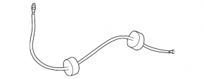 Small rear left door lock cable Mercedes Metris W447 16-23