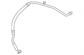 Long air conditioning hose, iron, Mazda3 MPS 09-13