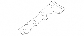 Rear bumper mount left Mazda CX-9 16-