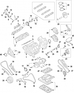 Audi Q8 19-26 3.0T MHEV Cylinder Block