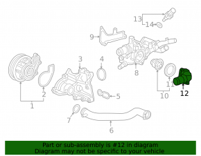 Thermostat cover Honda CRV 17-22 1.5T