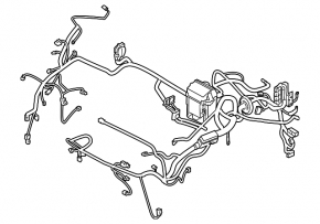Underhood Wiring with Fuse Box Nissan Versa Note 13-19 CVT