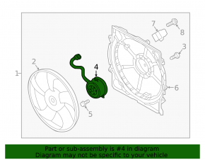 Cooling Fan Motor Kia Optima 16-
