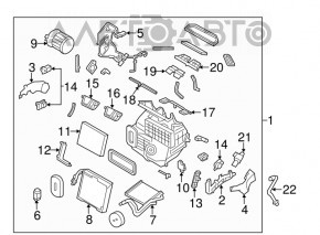 Heater assembly Nissan Rogue 14-20 climate