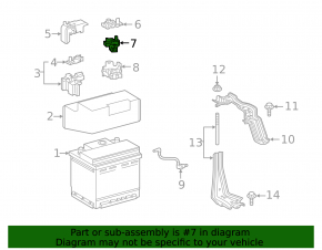 Negative terminal Toyota Highlander 20-25 with sensor