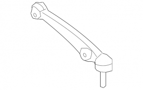 Lower control arm, front right, BMW 5 F10 11-16 RWD, rear