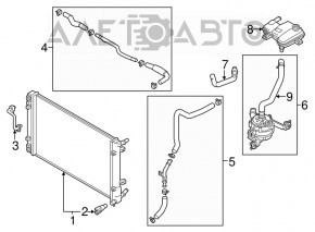 Cooling system pipe for automatic transmission Hyundai Ioniq 17-22 PHEV