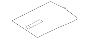 Trunk floor BMW 7 G11 G12 16-22 black, for refrigerator
